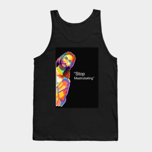 Jesus No Matrubate Wpap Pop Art Tank Top